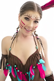 Vienna Rose In Native American Costumes