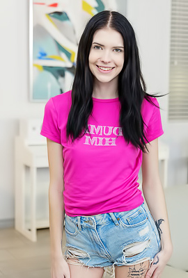 Bella Nova Caresses Herself Down Until Her Entire Body Is Primed To Cum