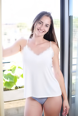 Anna Love Teases With Panties As She Spreads Her Legs Indoors Revealing Her Shaved Pussy And Perky Nipples