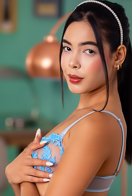 Kubera Fortuna Tantalizes With A Solo Striptease Showcasing Her Sheer Allure And Perfectly Manicured Feet