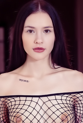 Matty Enjoying Erotic Masturbation With Fishnet And Ass Play